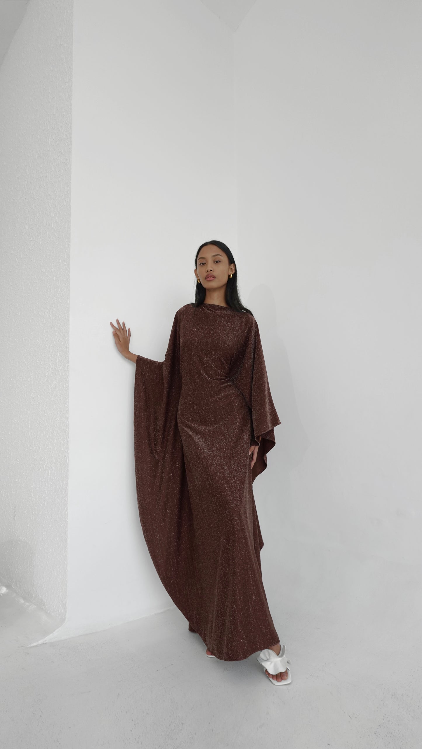 Chocolate Brown Kaftan Dress