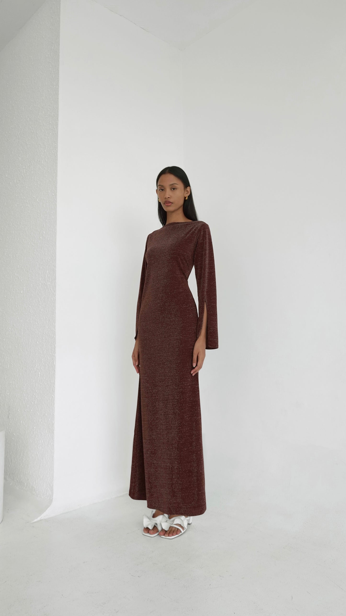 Chocolate Brown Maxi Dress