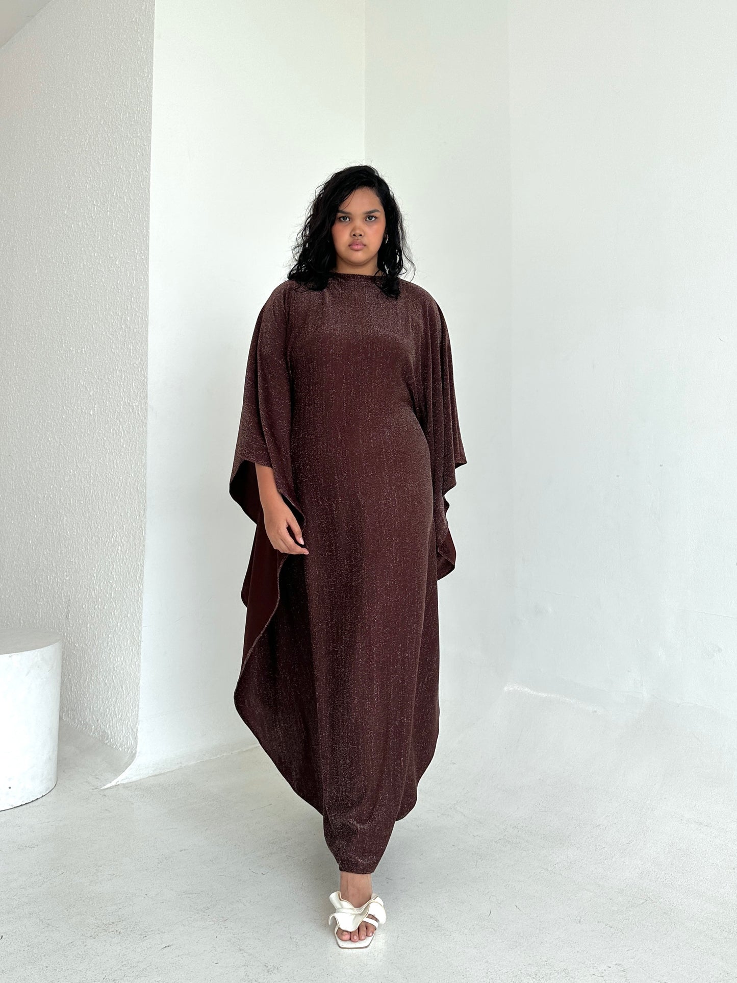 Chocolate Brown Kaftan Dress