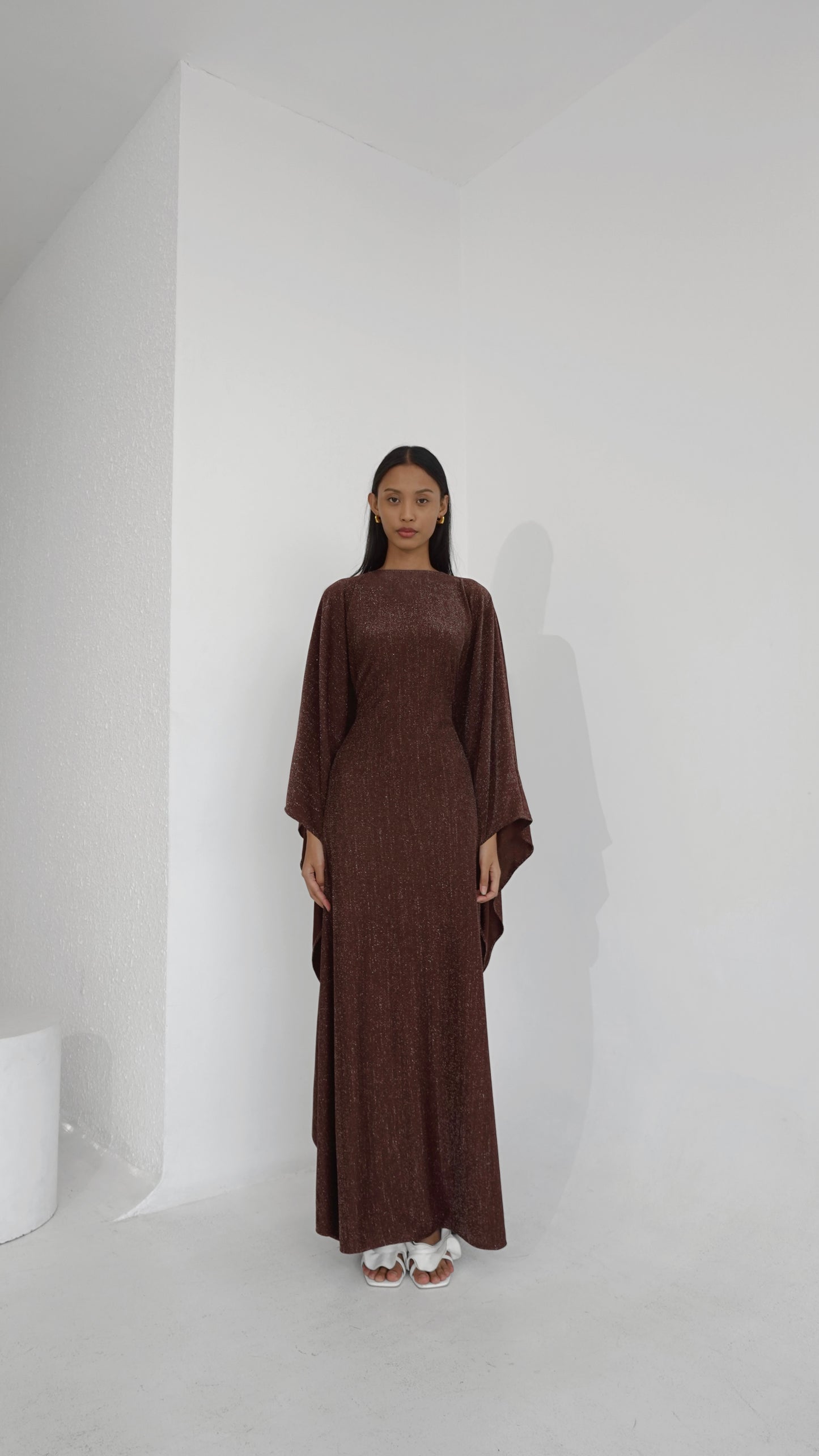 Chocolate Brown Kaftan Dress