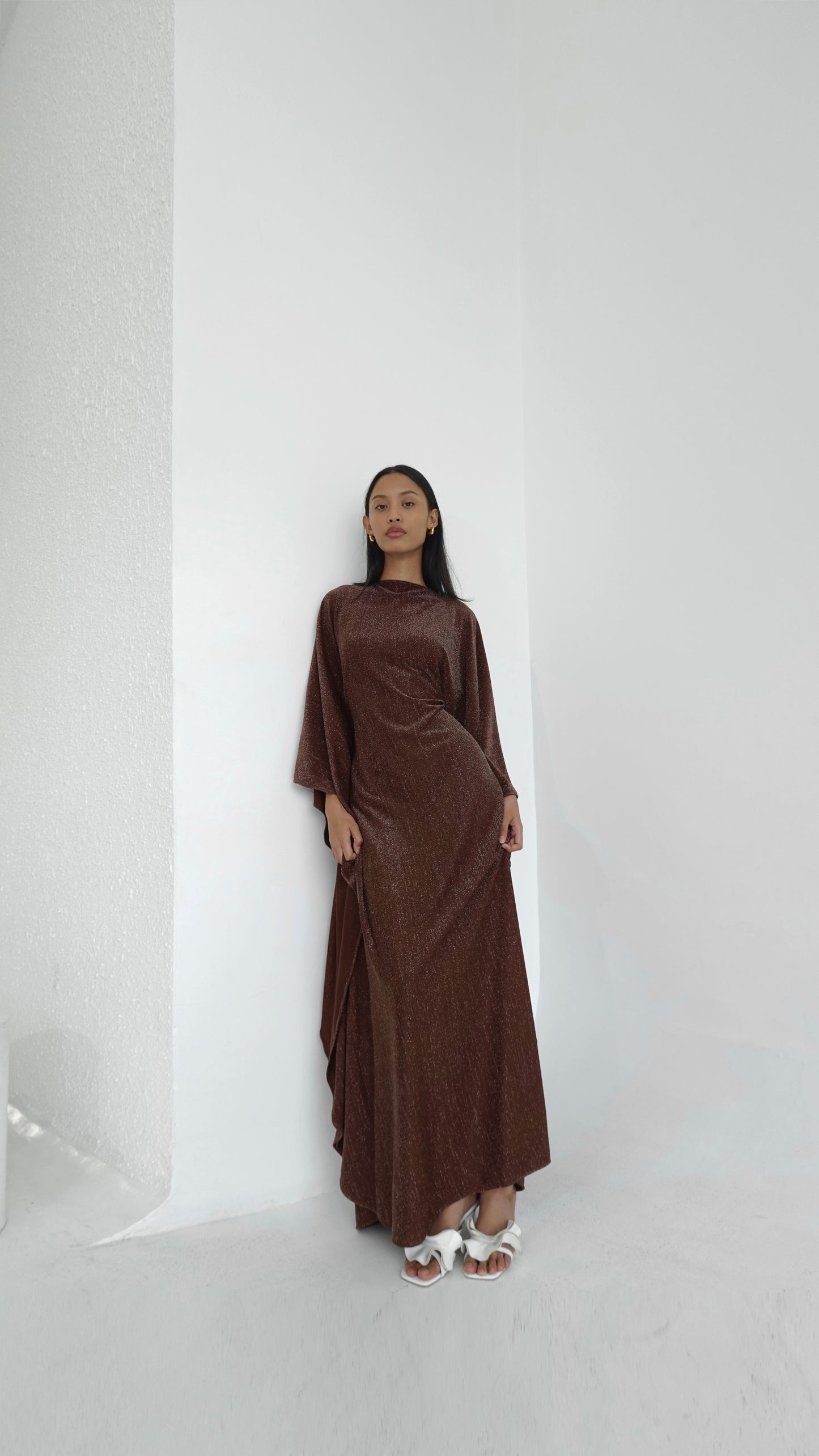 Chocolate Brown Kaftan Dress