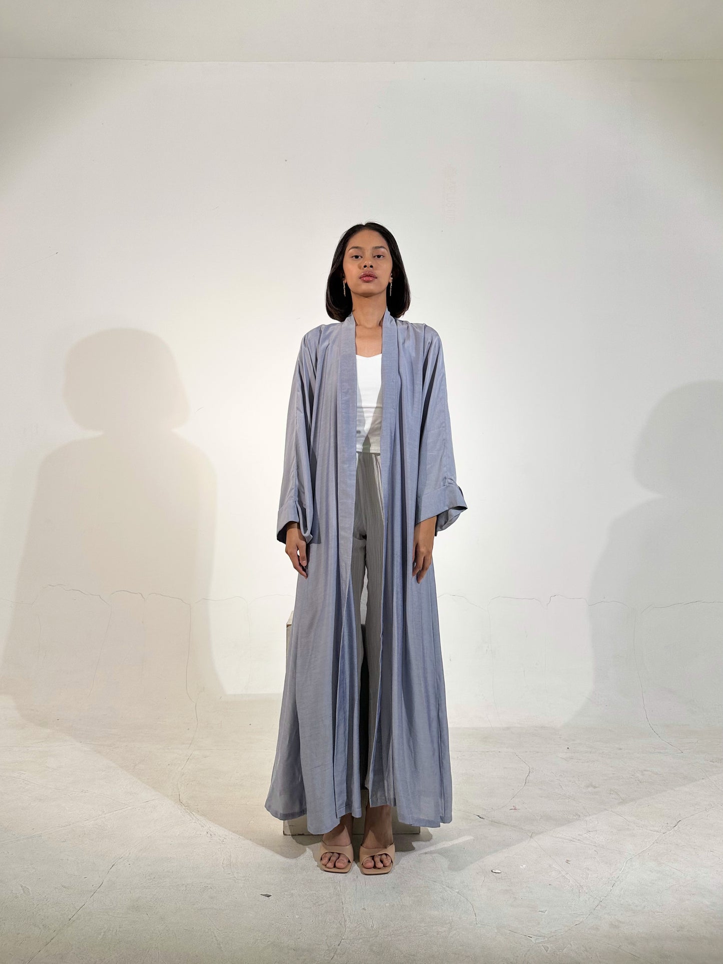 Long Kimono Dress in Periwinkle